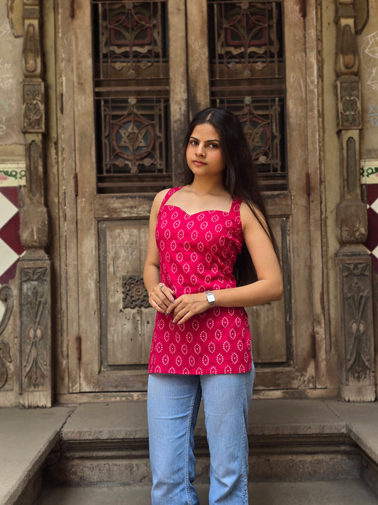 Gulabo backless kurti by Milap