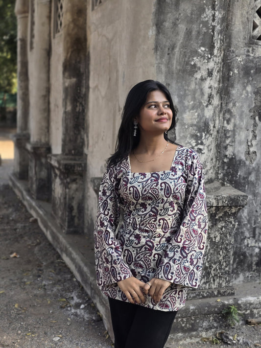 Kashish Square Neck Kurti by Milap