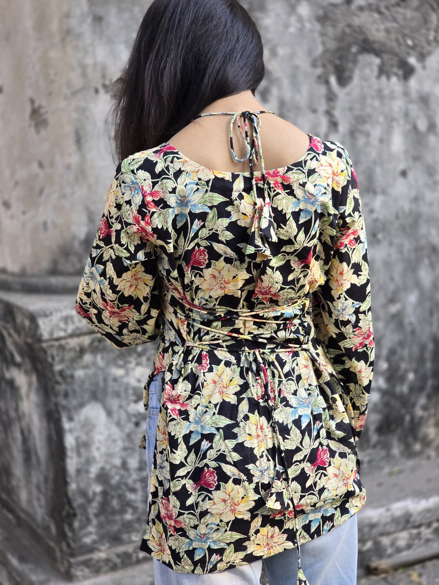 Sakshi Tie-Up Neck Kurti by Milap