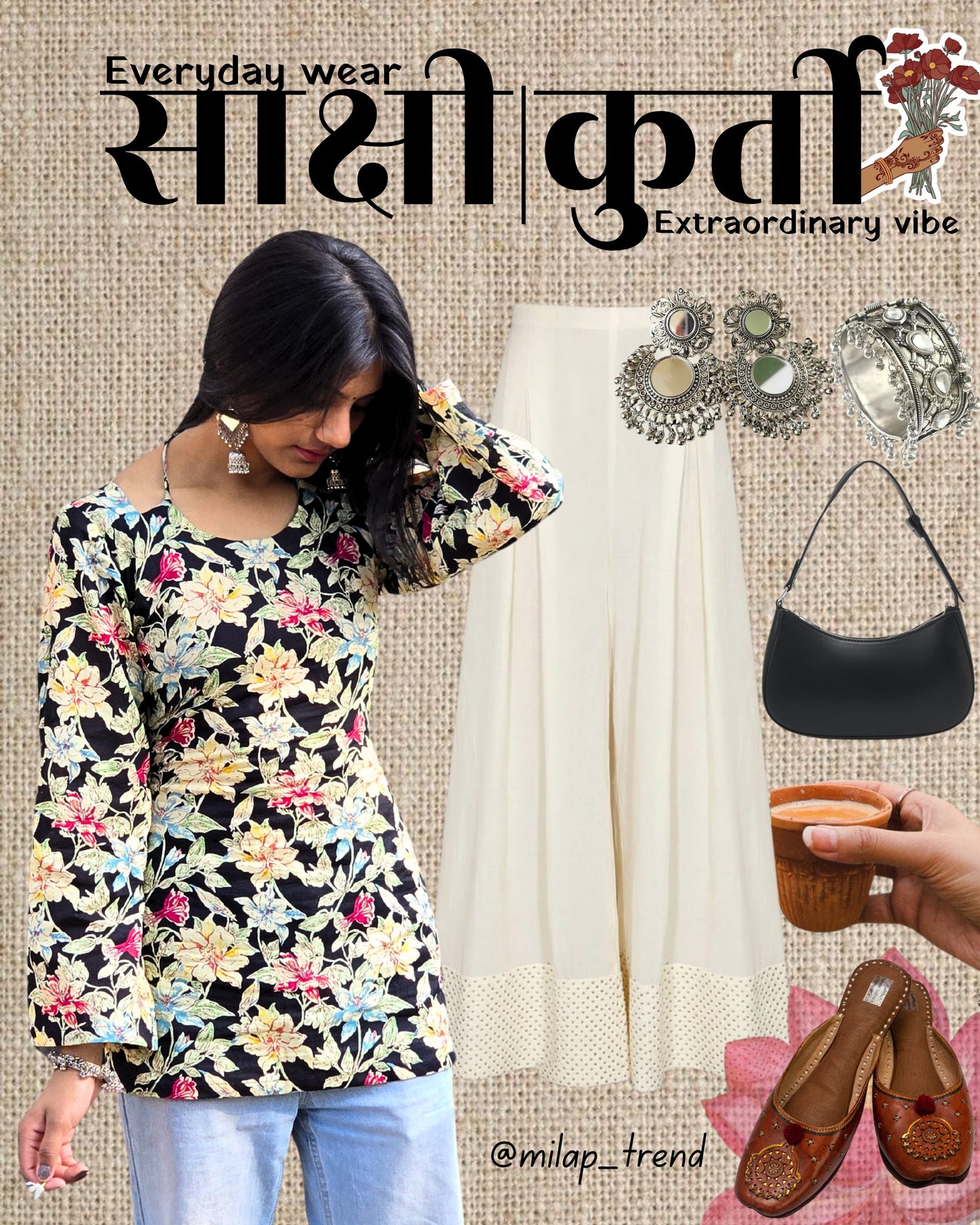 Sakshi Tie-Up Neck Kurti by Milap