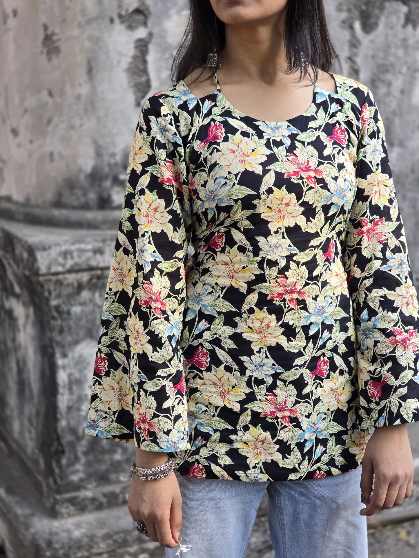 Sakshi Tie-Up Neck Kurti by Milap