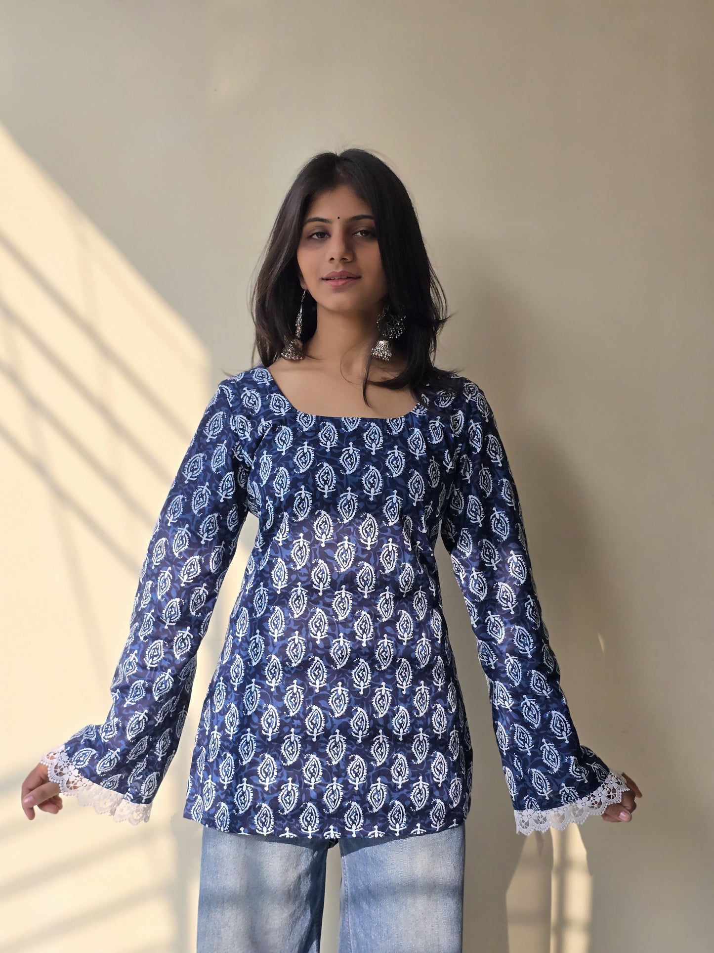 Kavya Bell Sleeves Kurti by Milap