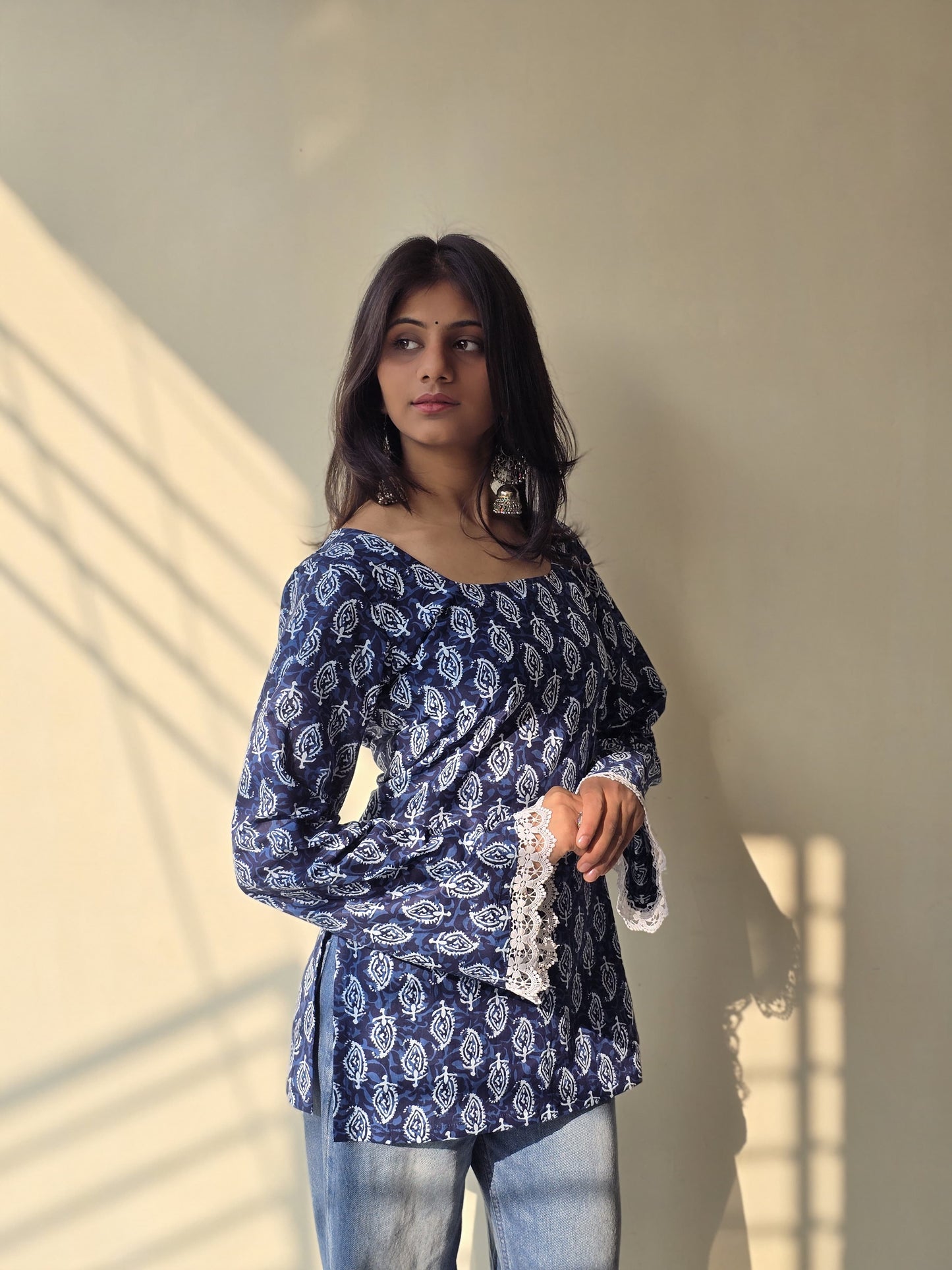 Kavya Bell Sleeves Kurti by Milap